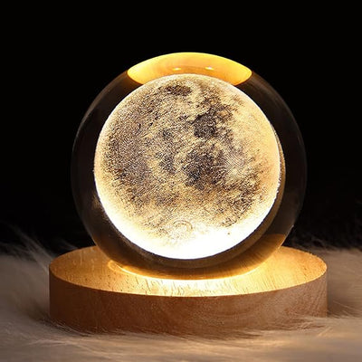 Crystal Ball Night Light Glowing Planet | Galaxy | Astronaut