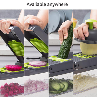 12 In 1 Nicer Dicer Plus Vegetable Slicer Chopper