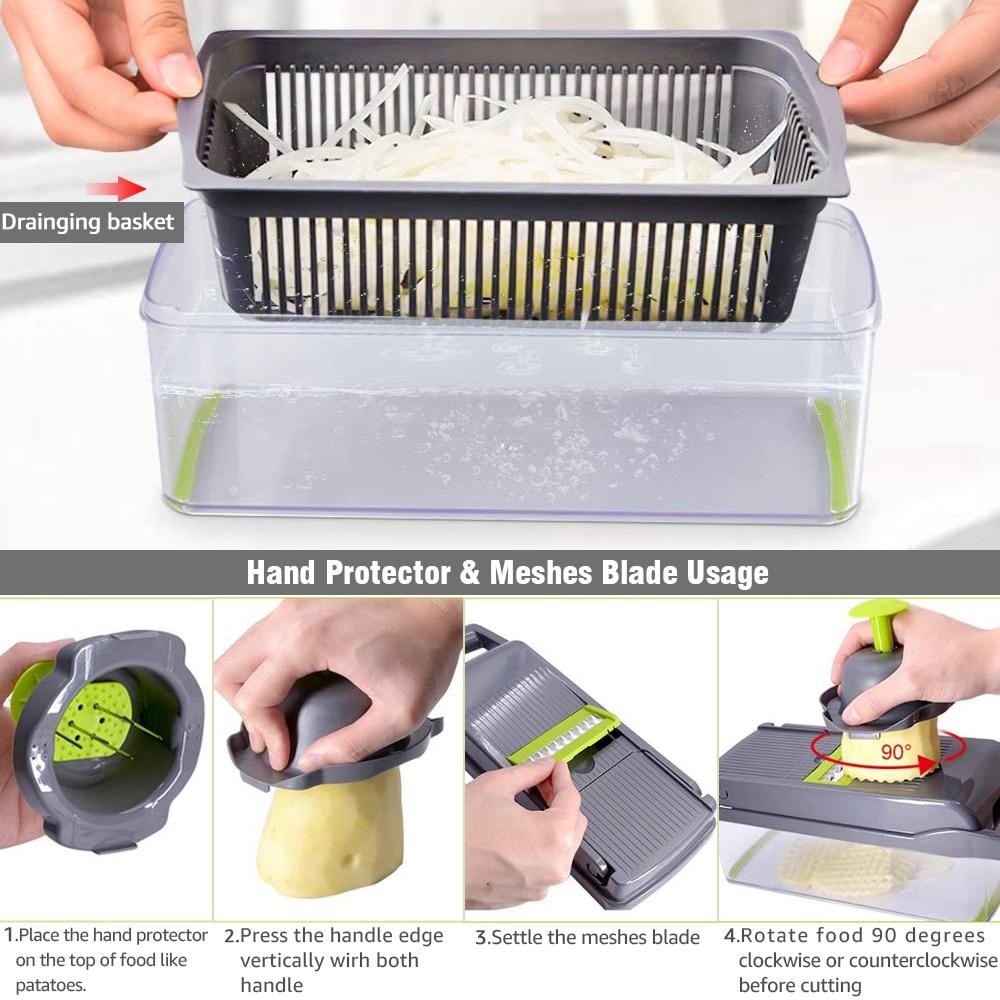 12 In 1 Nicer Dicer Plus Vegetable Slicer Chopper