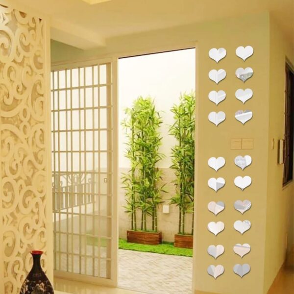 100 PIECE HEART SHAPE STICKER g