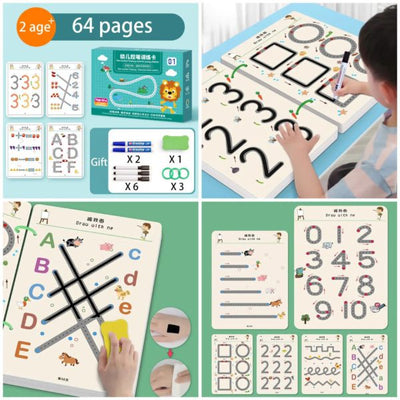 A4 (big Size) Kids Educational Learning Tracing