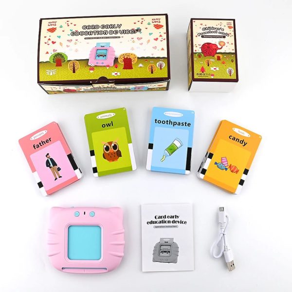 Audible Flash Cards Baby Reading Machine For Kids Early Learning English