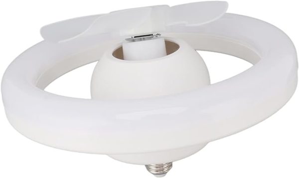 360° Rotating Socket Ceiling Fan With Light And Remote