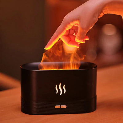 Flame Air Diffuser, Humidifier, Portable-noiseless Aroma Diffuser For Home, Office Or Yoga