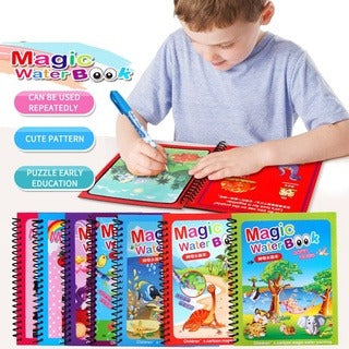 Magic Water Book Painting Drawing Coloring Board Book Doodle & Magic Water Pen