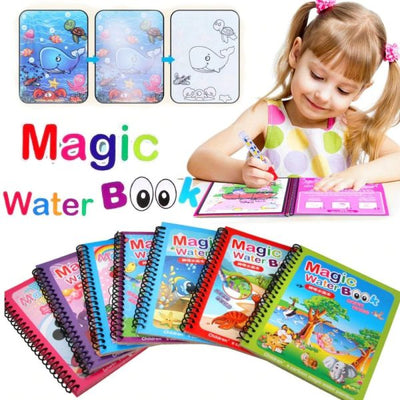 Magic Water Book Painting Drawing Coloring Board Book Doodle & Magic Water Pen