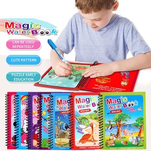 Magic Water Book Painting Drawing Coloring Board Book Doodle & Magic Water Pen