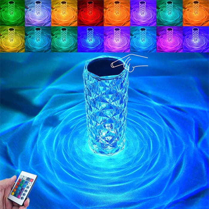 16 Color Daimond Crystal Lamp With Remote LED