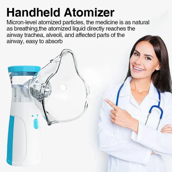 Portable Handheld Mesh Nebulizer For Adults & Kids Or Infants